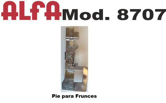 PRENSATELAS FRUNCIR ALFA 8707